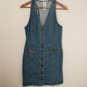 Denim Button Up Dress